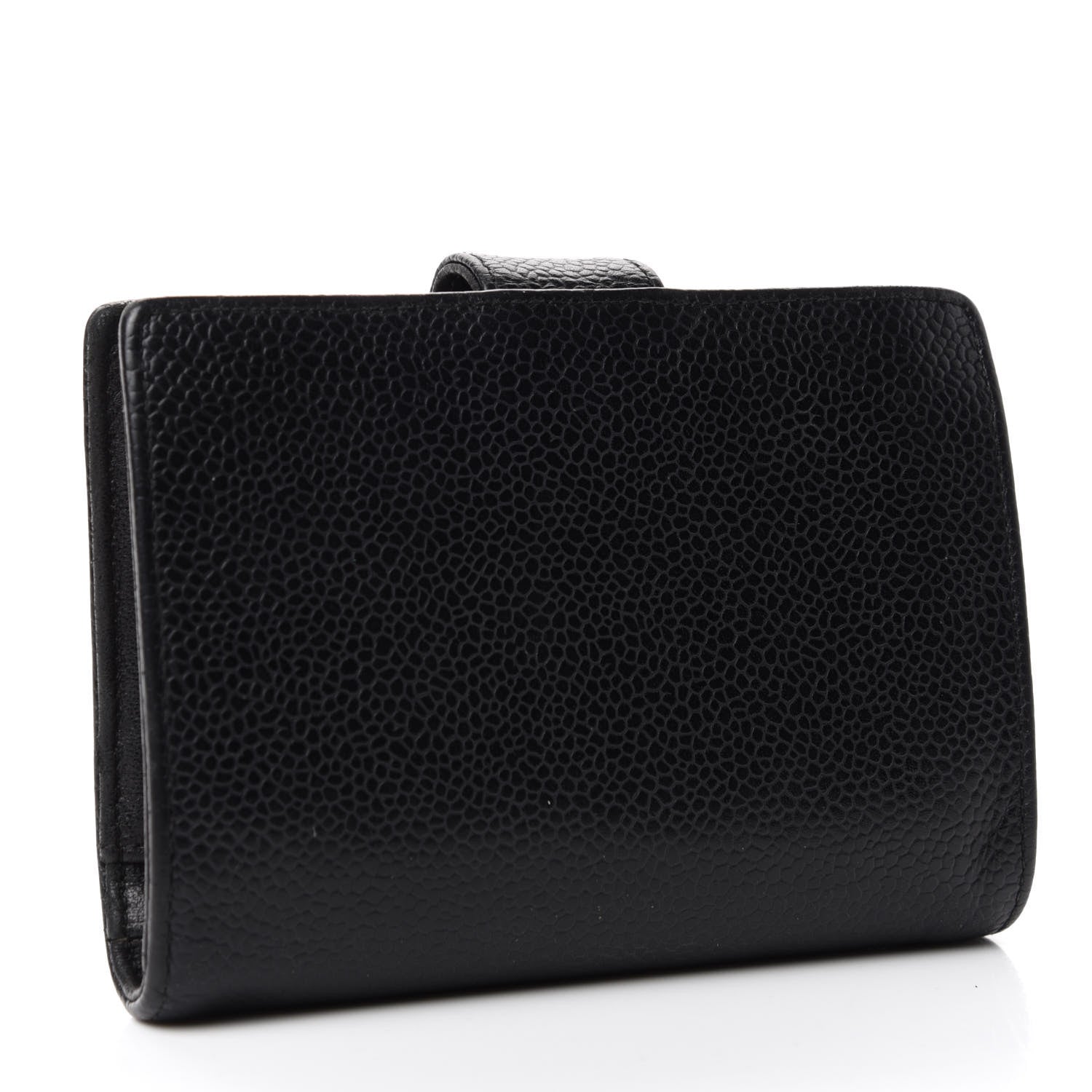 Chanel Caviar Timeless CC Compact French Wallet Black 3 of 7