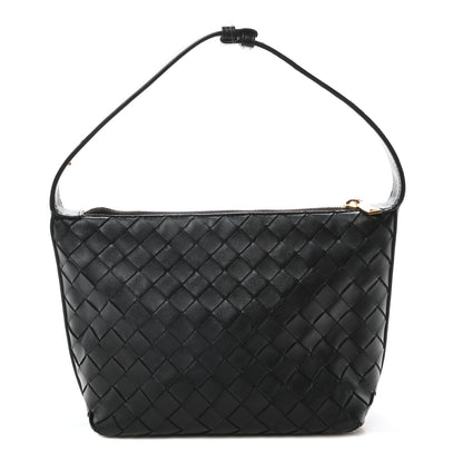 Bottega Veneta Calfskin Nappa Intrecciato Mini Wallace Black 1 of 9