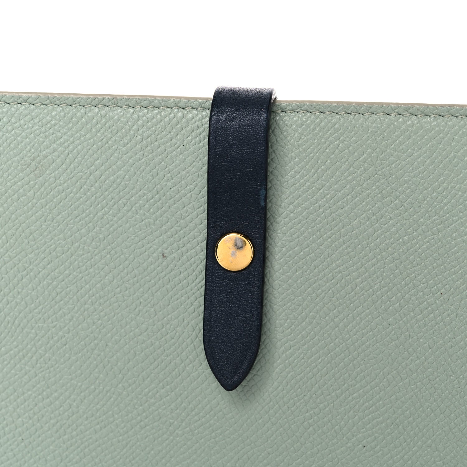 Celine Grained Calfskin Large Multifunction Strap Wallet Pistachio 13 of 18