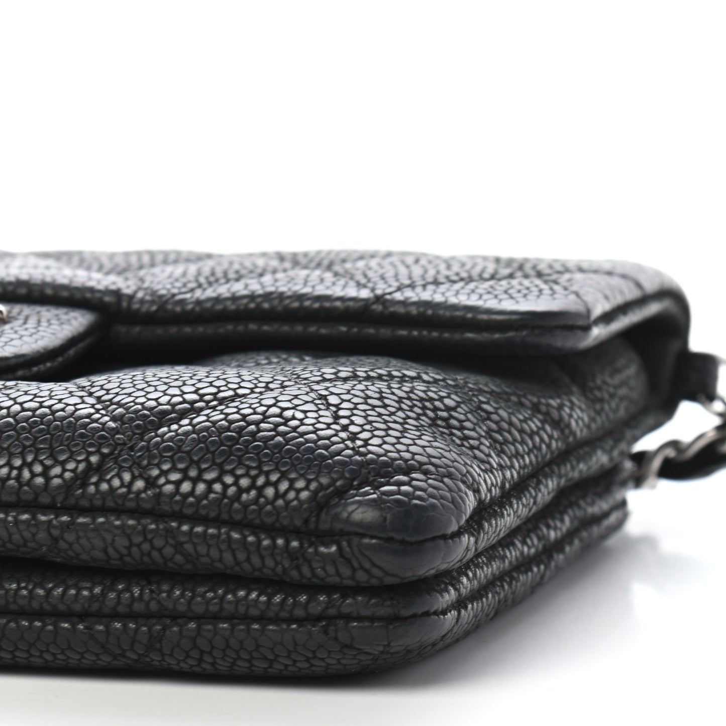 Caviar Quilted Crossbody Bag Black