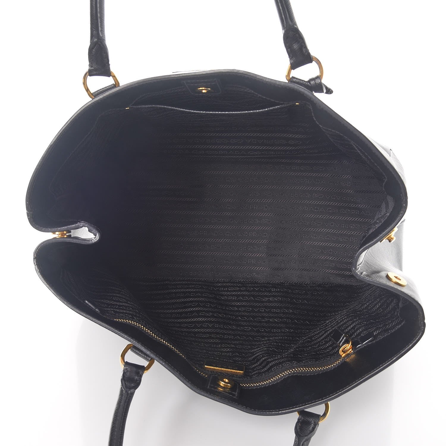 Prada Saffiano Lux Tote Nero Black 5 of 7