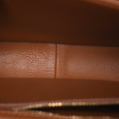 Celine Textile Calfskin Teen Triomphe Bag Natural Tan 5 of 19