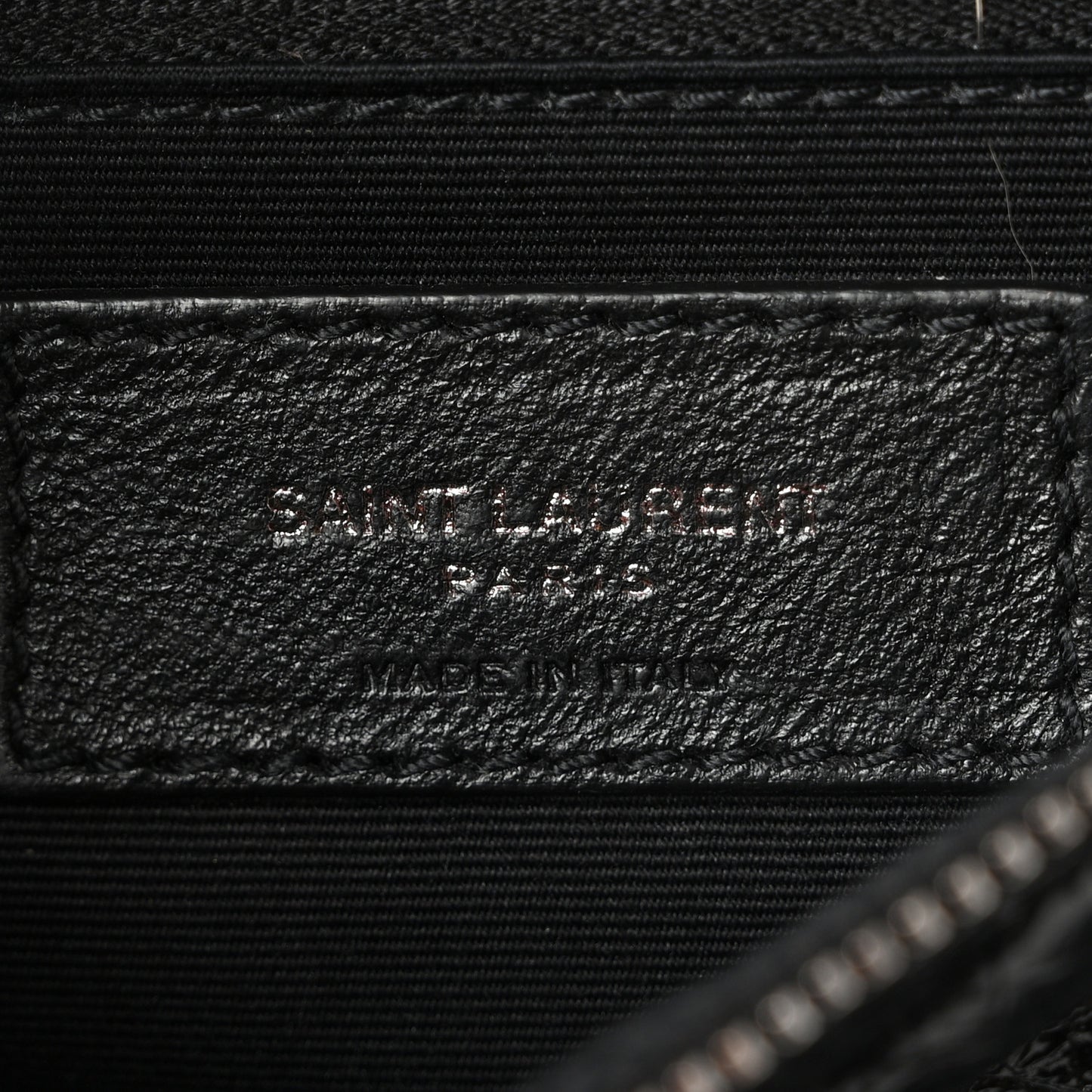 Crinkled Calfskin Matelasse Monogram Niki Body Bag Black