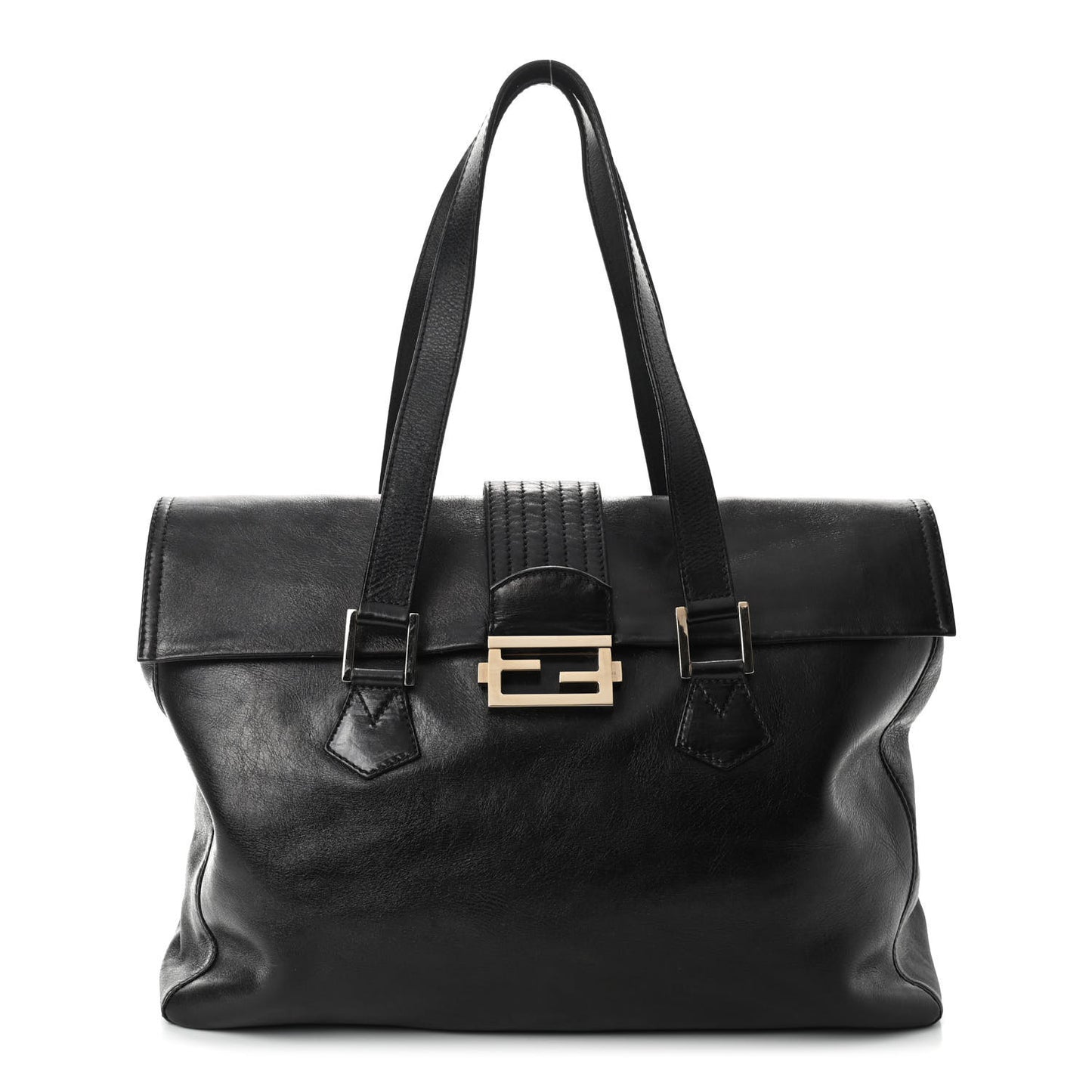Vitello Acqua Baguette Satchel Black
