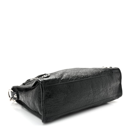 Balenciaga Agneau Arena Silver Hardware Small Le City Black 4 of 10
