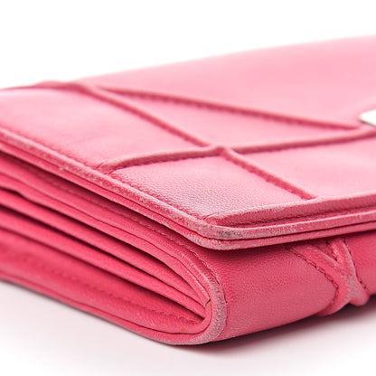 Christian Dior Lambskin Diorama Croisiere Chain Wallet Fuchsia 10 of 17
