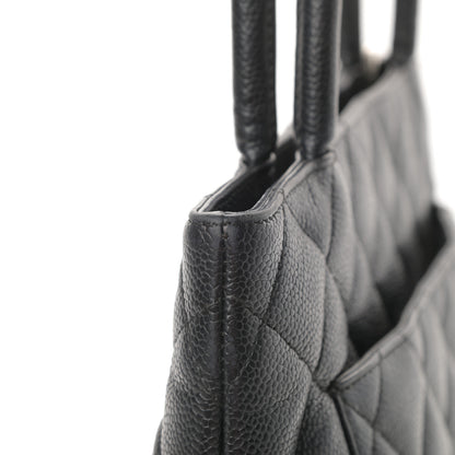 Chanel Caviar Quilted Medallion Tote Black 15 of 16