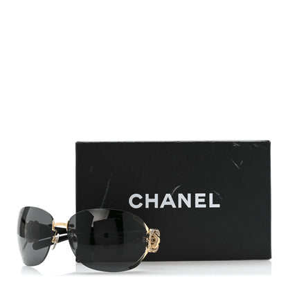 Chanel Crystal Camellia CC Sunglasses 4171-B Black 8 of 8
