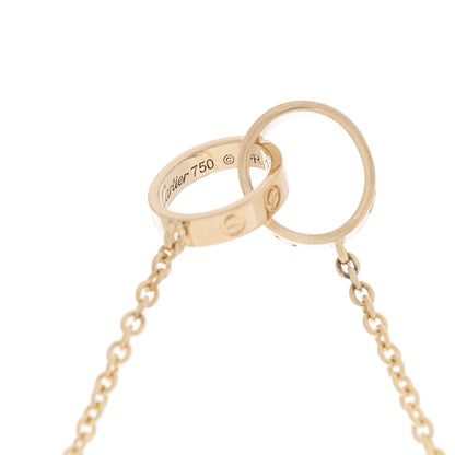 Cartier 18K Yellow Gold Interlocking LOVE Necklace 5 of 6