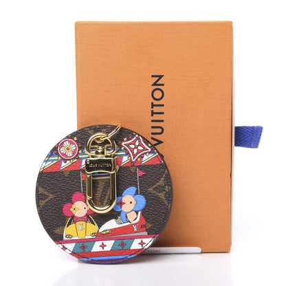 Louis Vuitton Monogram 2020 Christmas Animation Bumper Cars Bag Charm Key Ring Coquelicot 5 of 5