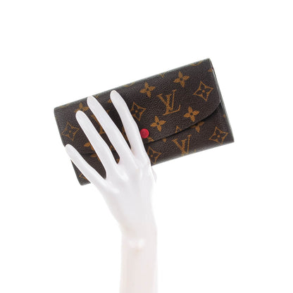 Louis Vuitton Monogram Emilie Wallet Red 3 of 10