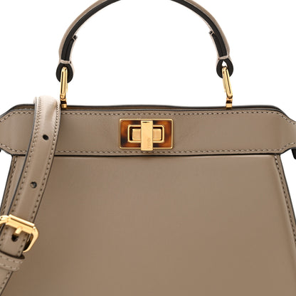 Fendi Shiny Nappa Plexiglass Petite Peekaboo I SEE U Satchel Tortora 9 of 11
