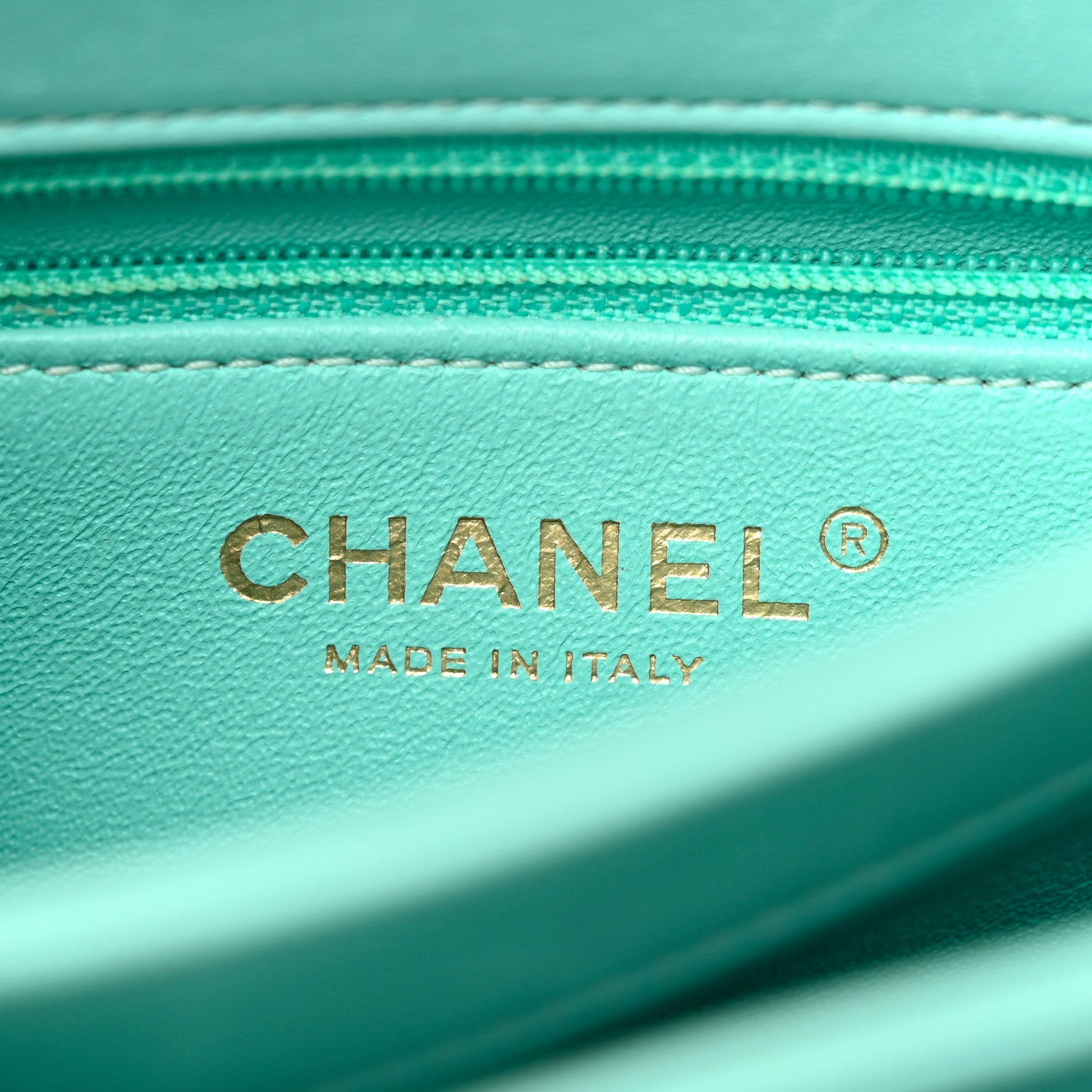 Chanel Lambskin Chevron Quilted Small Trendy CC Dual Handle Flap Bag Light Green 6 of 17