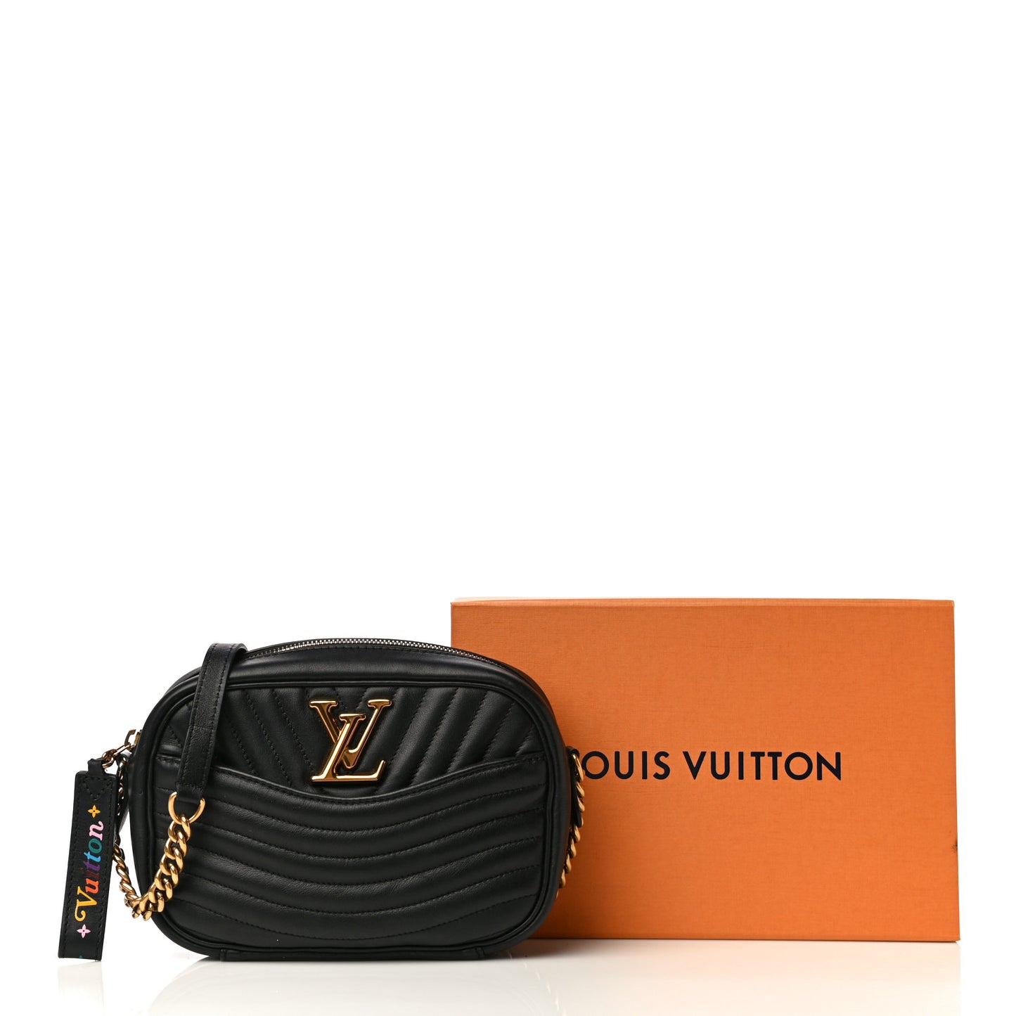 Calfskin New Wave Camera Bag Black