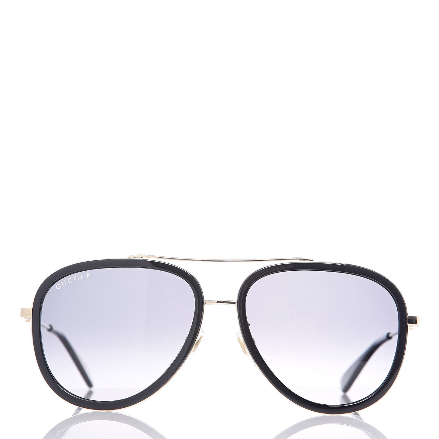 Aviator Sunglasses GG0062S Black Gold