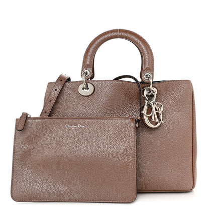 Christian Dior Metallic Bullcalf Medium Diorissimo Tote Pink 1 of 11