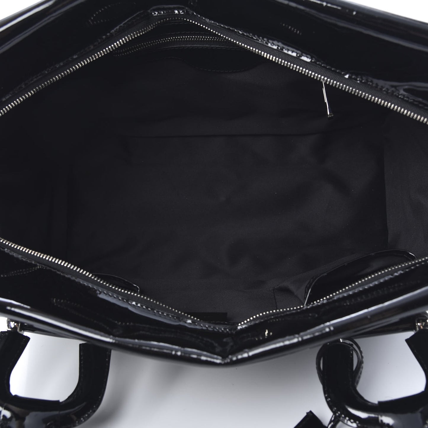 Patent Quilted Large Manor Tote Black