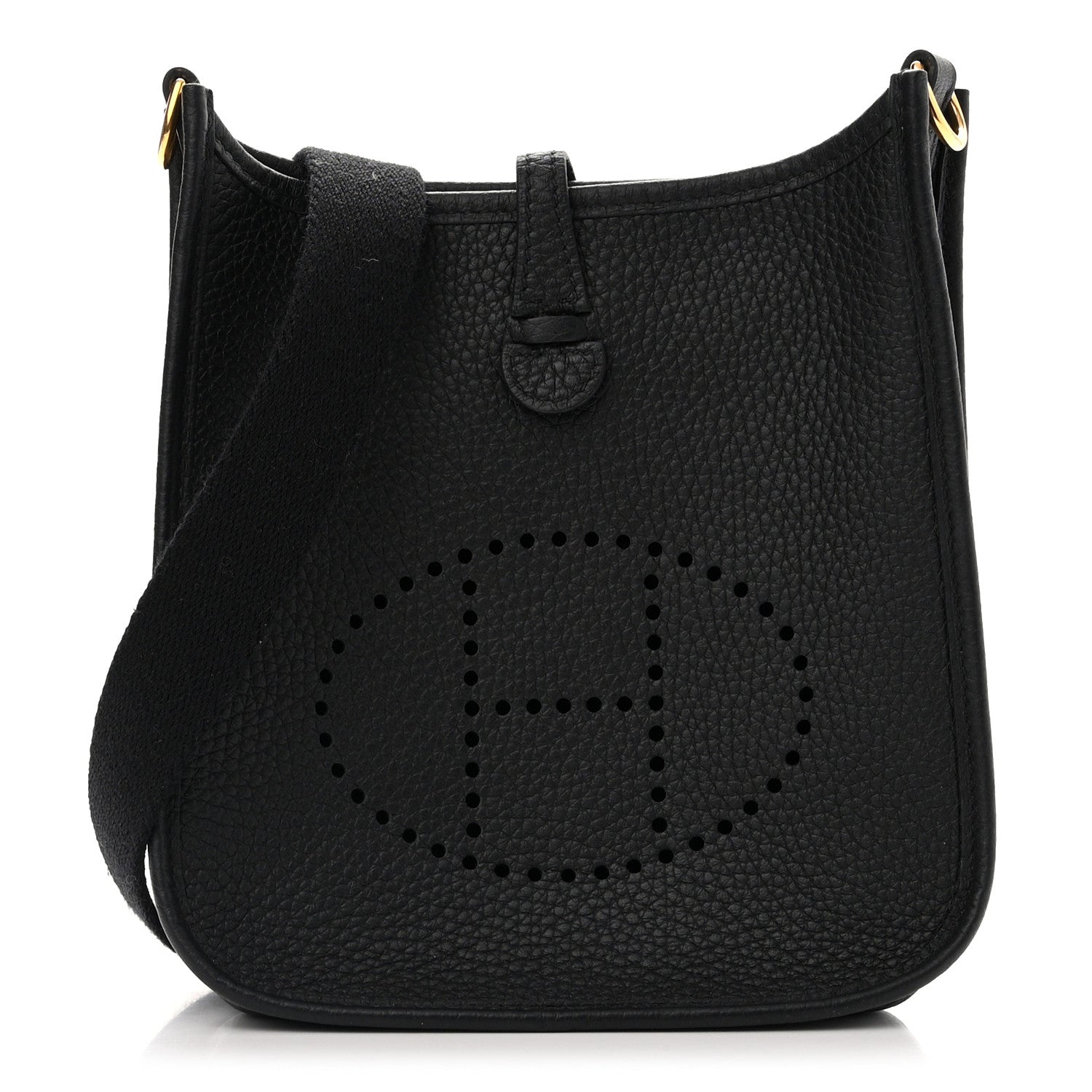 Hermes Taurillon Clemence Evelyne TPM Black 1 of 11