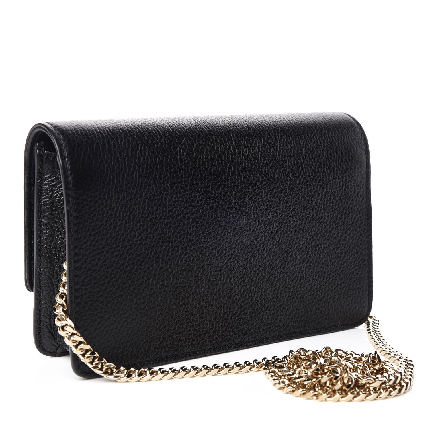 Versace Grained Calfskin Palazzo Chain Evening Bag Black 3 of 10