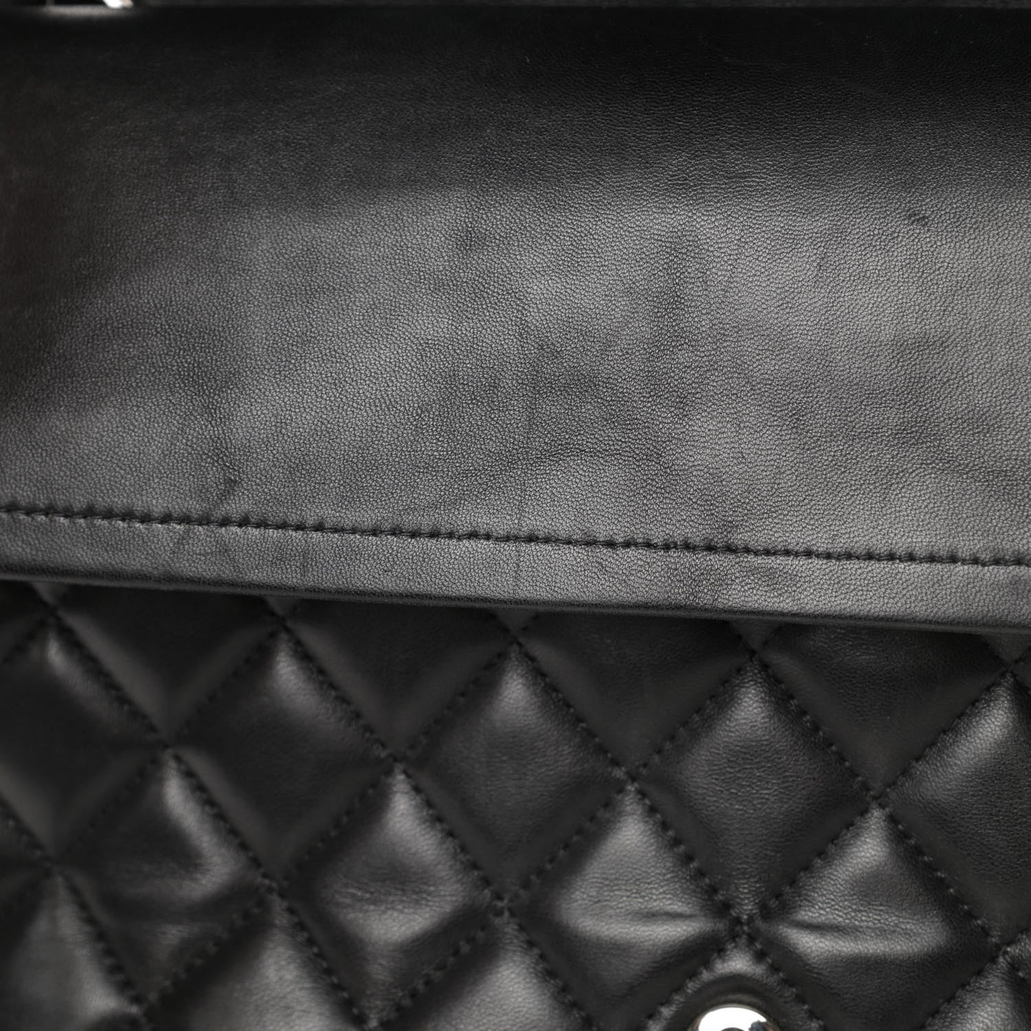 Chanel Lambskin Quilted Maxi Double Flap Black 15 of 21