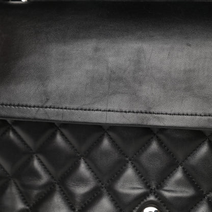 Chanel Lambskin Quilted Maxi Double Flap Black 15 of 21