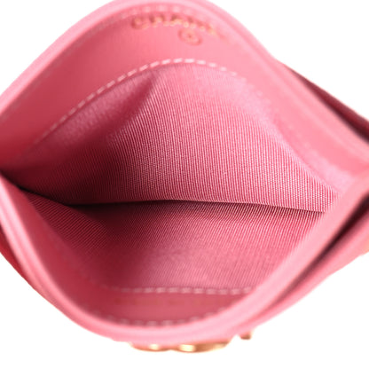 Chanel Caviar Quilted Boy Card Holder Pink 5 of 10