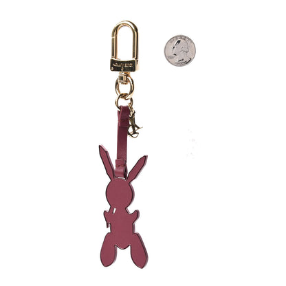 Louis Vuitton Calfskin Jeff Koons Masters LV Rabbit Bag Charm Key Ring 2 of 3
