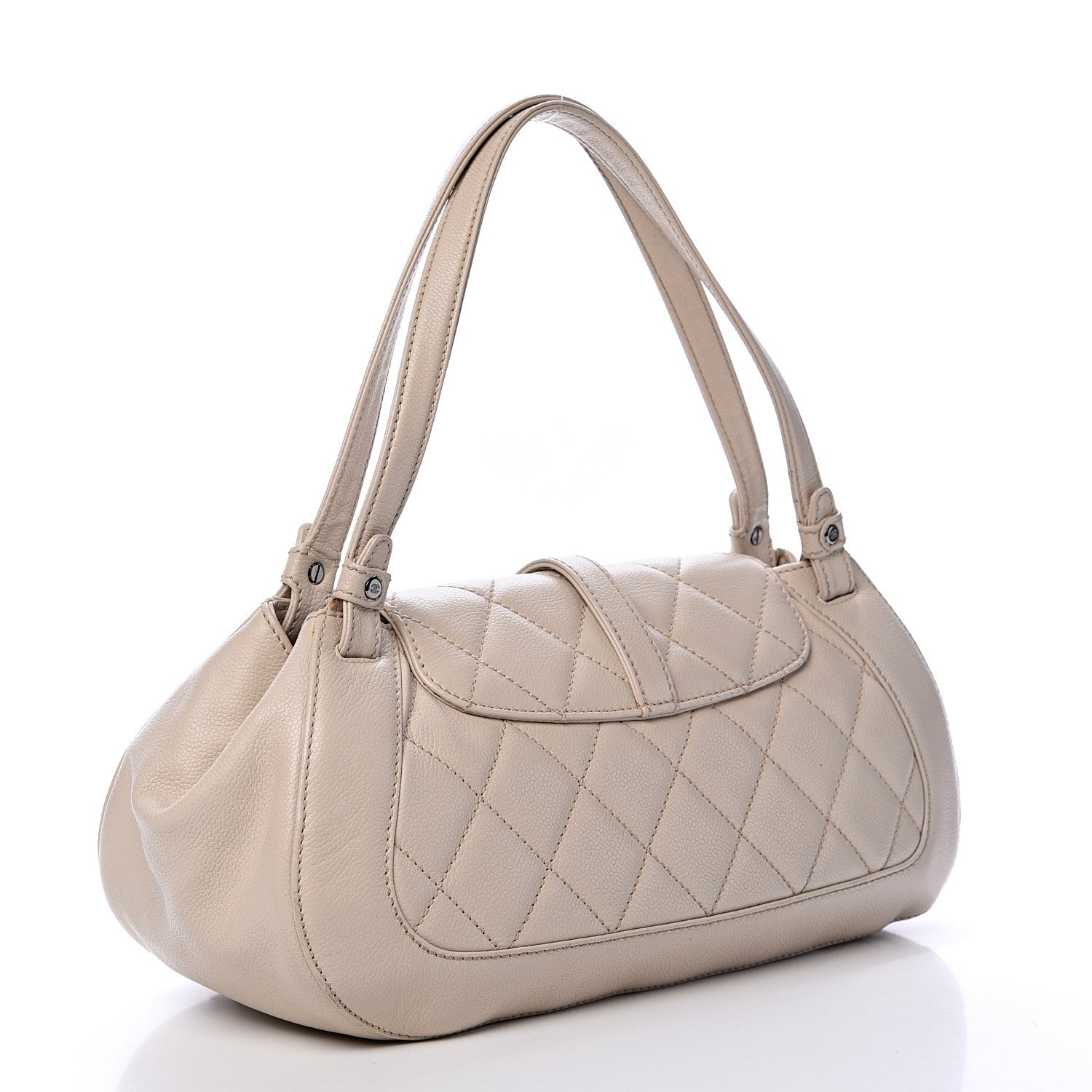 Chanel Caviar Quilted Mademoiselle Flap Bag Light Beige 2 of 21
