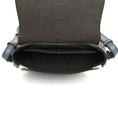 Fendi Cuoio Romano Selleria Seville Canvas Round Saddle Bag Nube Grezzo 7 of 11