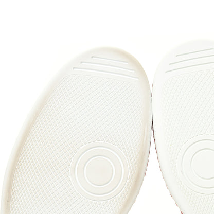 Gucci Laminated Nappa Crystal Web Bee Embroidered Trapuntata Womens Ace Platform Sneakers 38.5 Argento 8 of 16