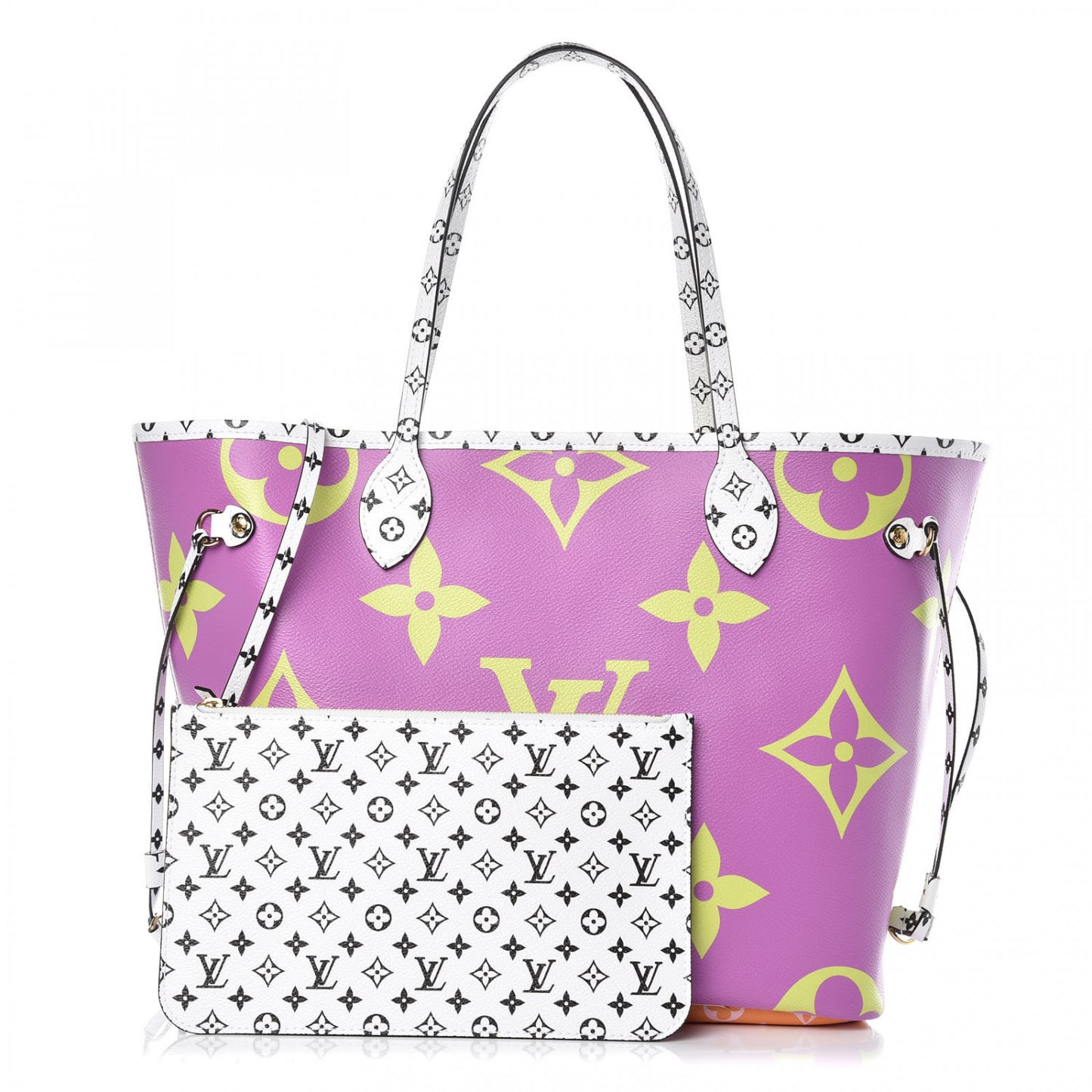 Monogram Giant Neverfull MM Pink Lilac