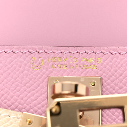 Hermes Epsom Horseshoe Mini Kelly Sellier 20 Mauve Sylvestre Craie 6 of 11