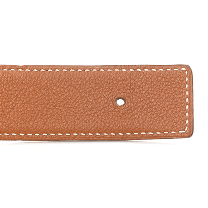 Hermes Box Togo 32mm Belt Strap 95 Black Gold 4 of 7