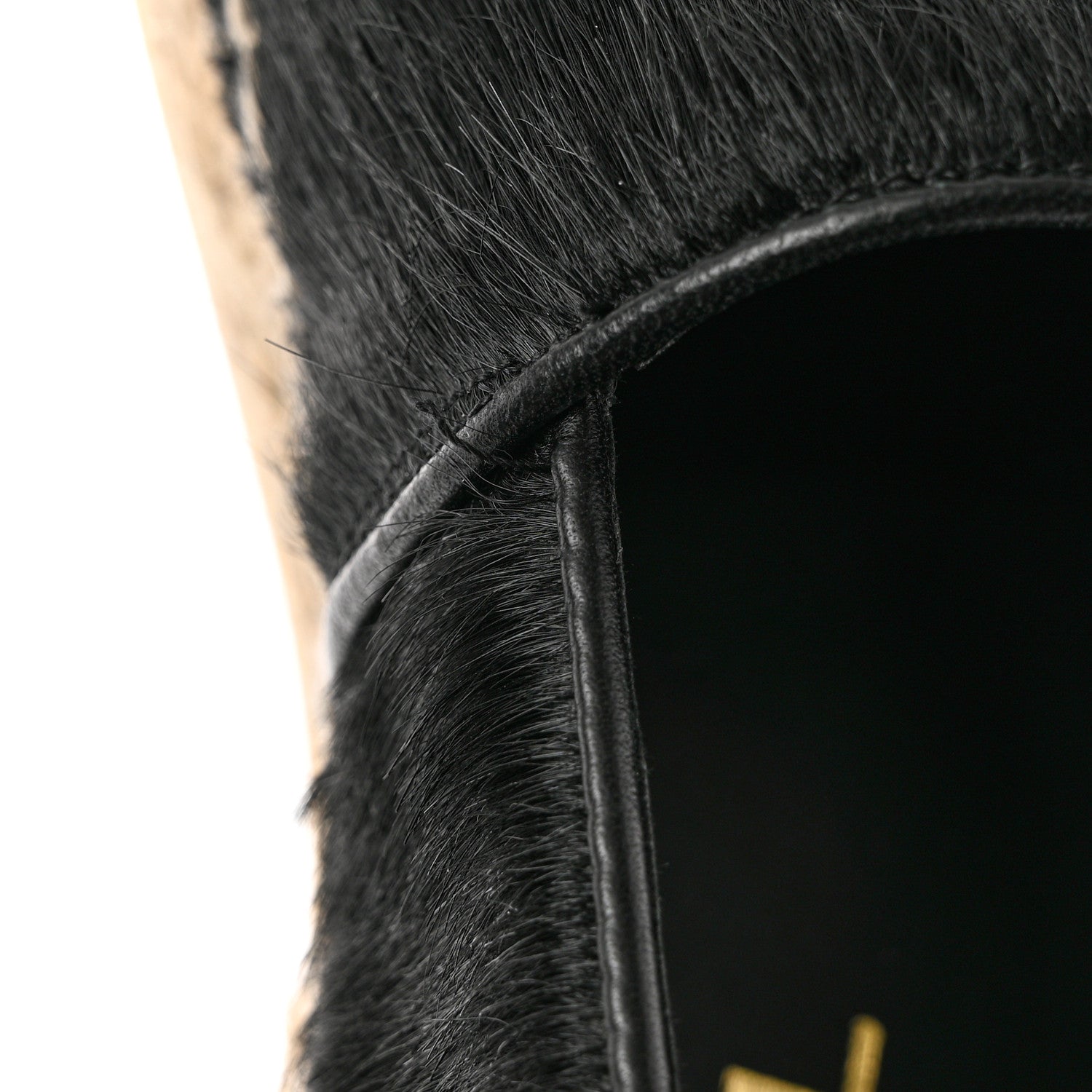 Chanel Calfskin Hair CC Espadrilles 35 Black 10 of 10