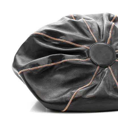 Chanel Lambskin Satin Reversible Sac Cordon Black 8 of 11
