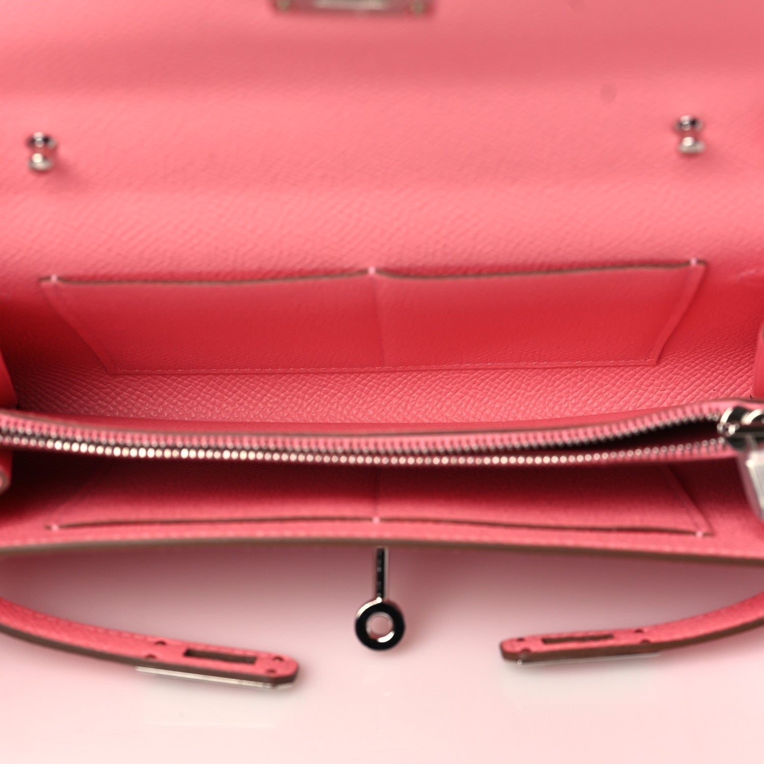 Hermes Epsom Kelly Wallet To Go Rose Confetti 5 of 8