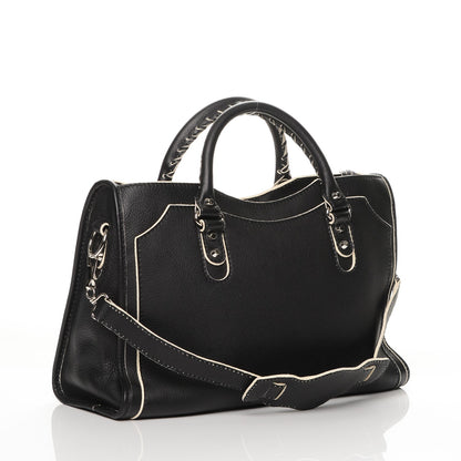 Balenciaga Supple Grained Calfskin Classic Silver Hardware Highlight City Black 3 of 6