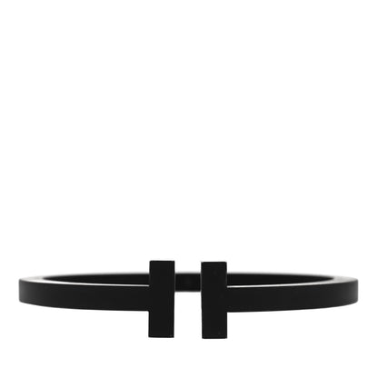 Tiffany Black-Coated Stainless Steel T Square Bracelet 1 of 3