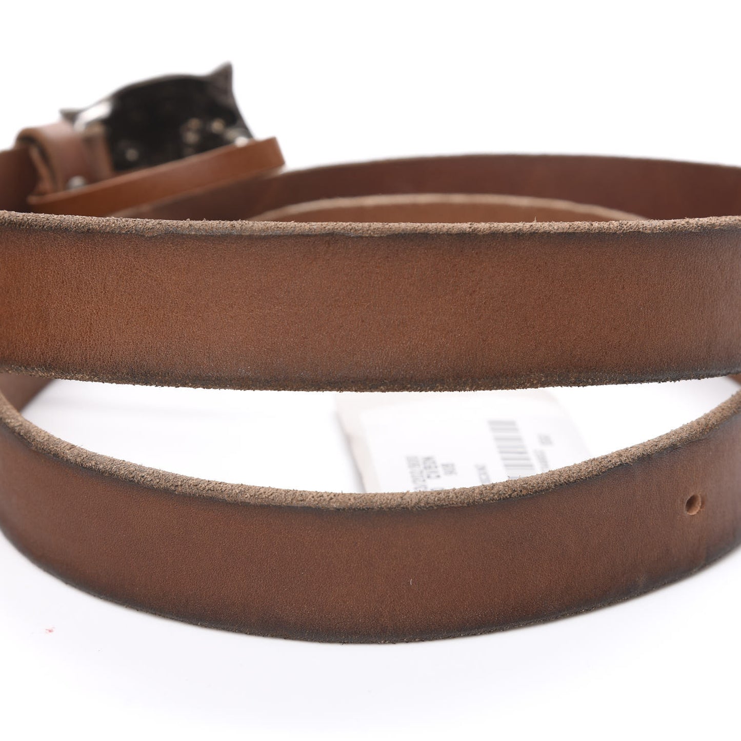 Cuoio Toscano Nickel Feline Buckle Belt 90 36 Cuir