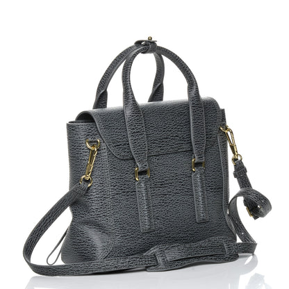 3.1 Phillip Lim 3.1 Textured Calfskin Medium Pashli Satchel Ash Charcoal 3 of 7
