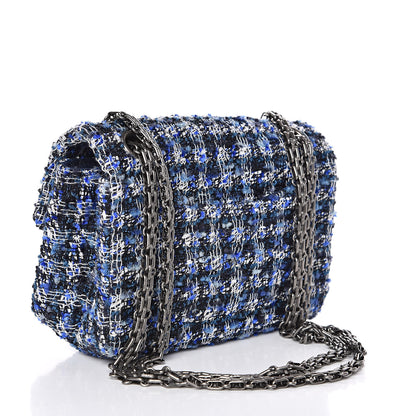 Chanel Tweed Quilted 2.55 Reissue Mini Flap Blue 3 of 10