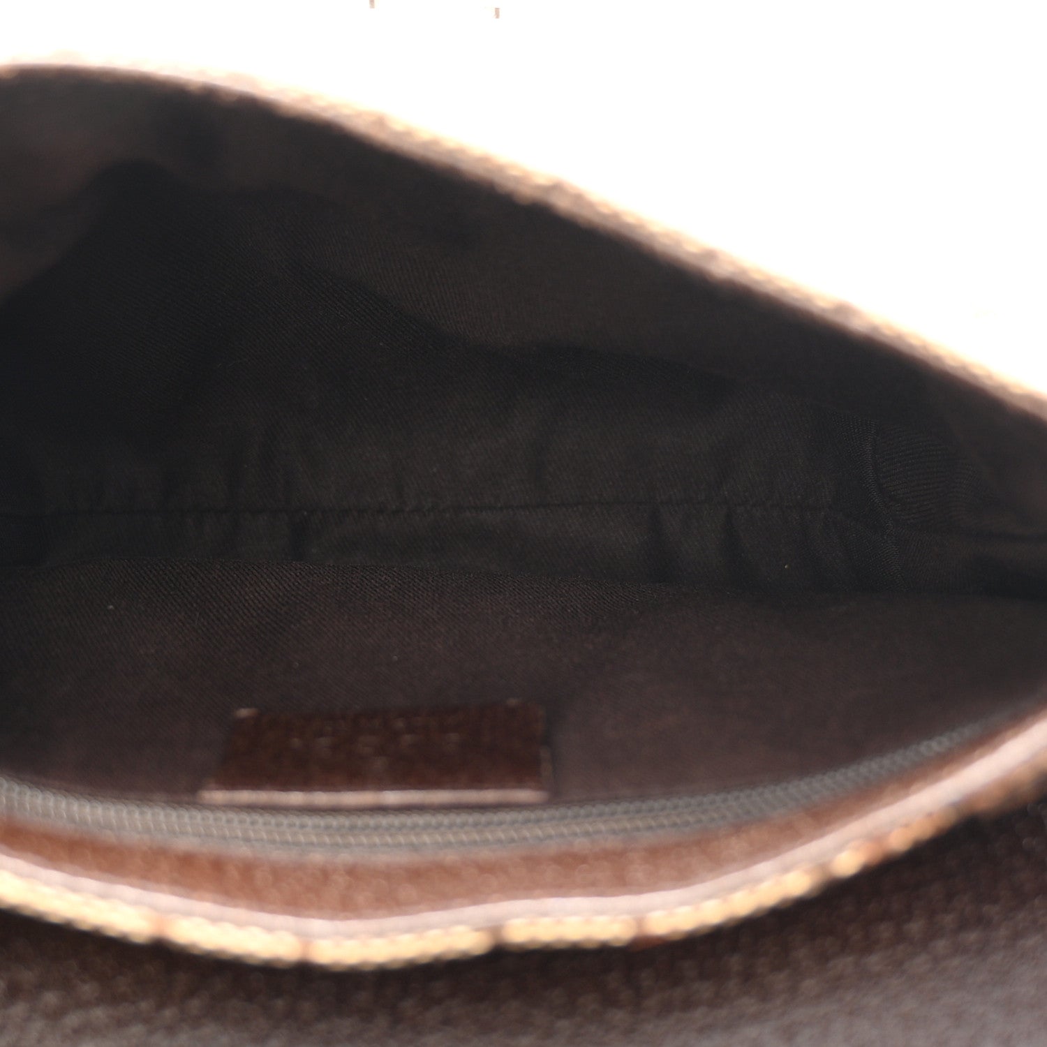 Gucci Monogram Waist Pouch Bag Dark Brown 5 of 10