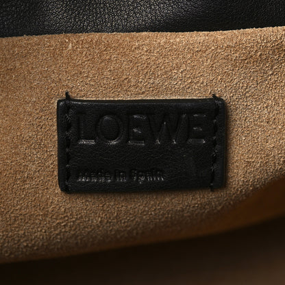 Loewe Nappa Calfskin Mini Flamenco Knot Clutch With Chain Black 6 of 9