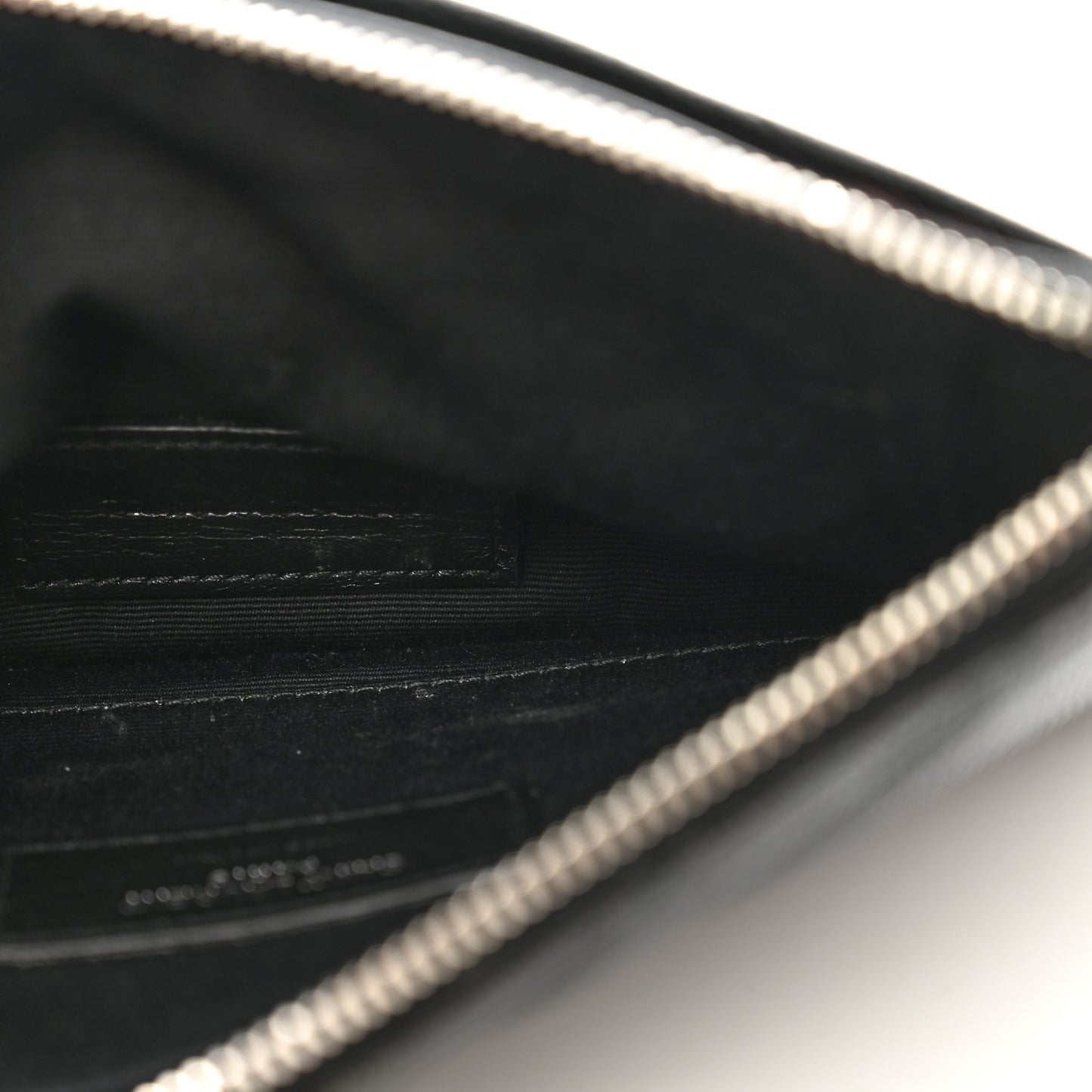 Grain De Poudre Chevron Monogram Bill Pouch Black