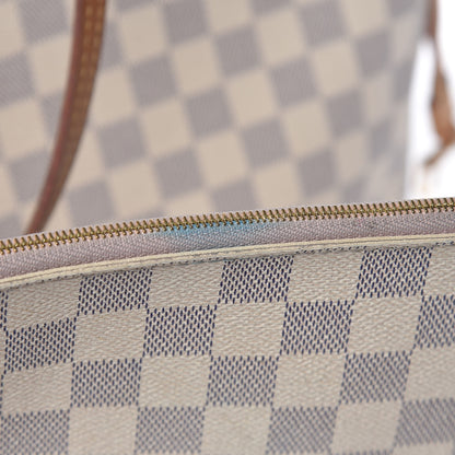 Louis Vuitton Damier Azur Neo Neverfull MM Rose Ballerine 26 of 31