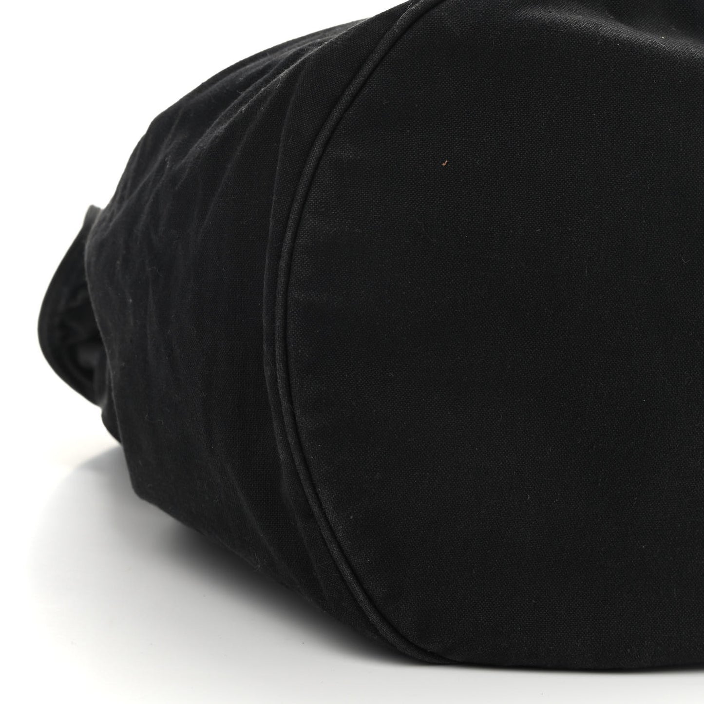 Canvas Drawstring Backpack Black White