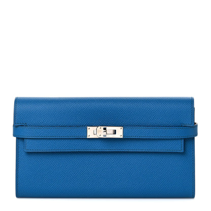 Hermes Epsom Kelly Longue Wallet Bleu Izmir 1 of 9