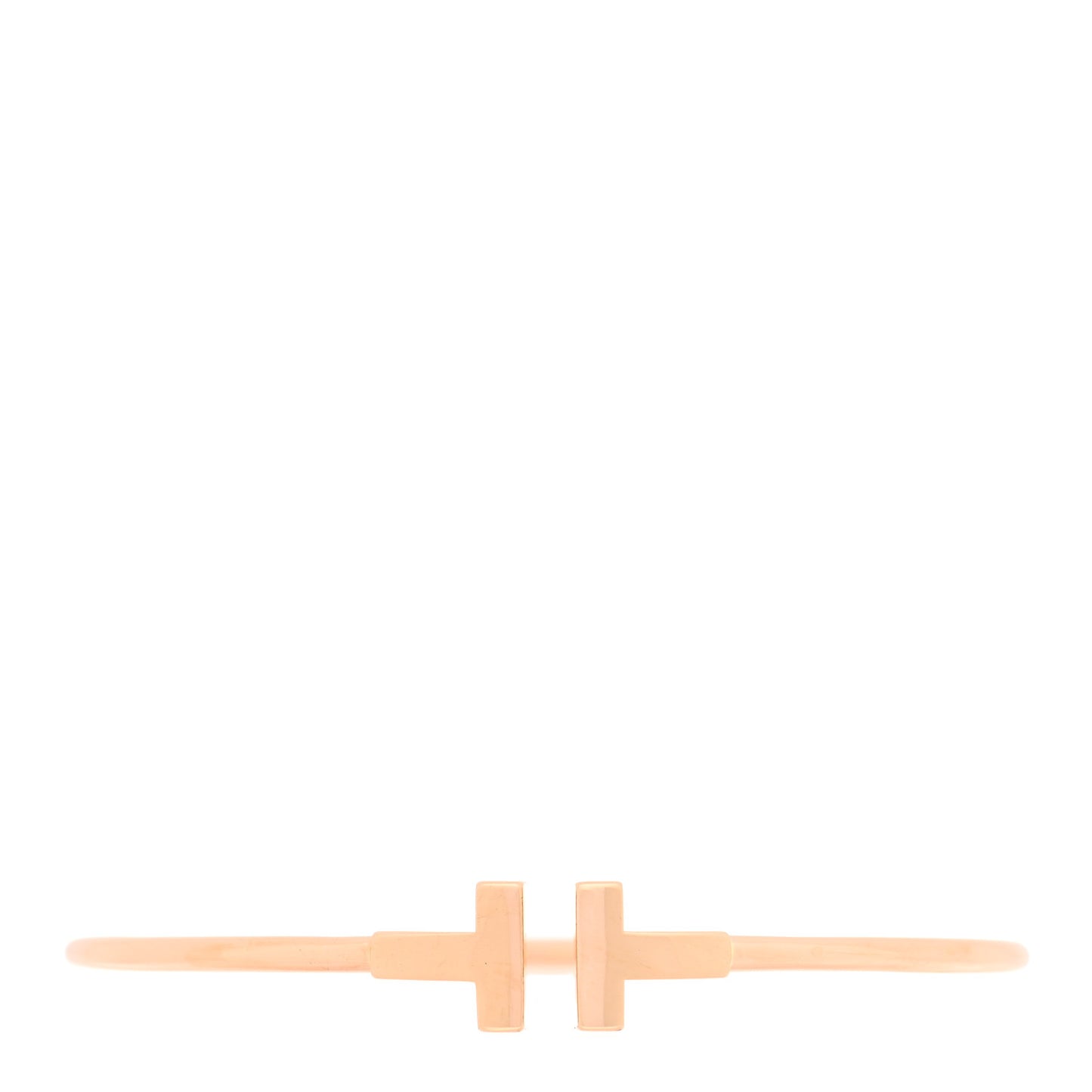 18K Rose Gold T Wire Bracelet