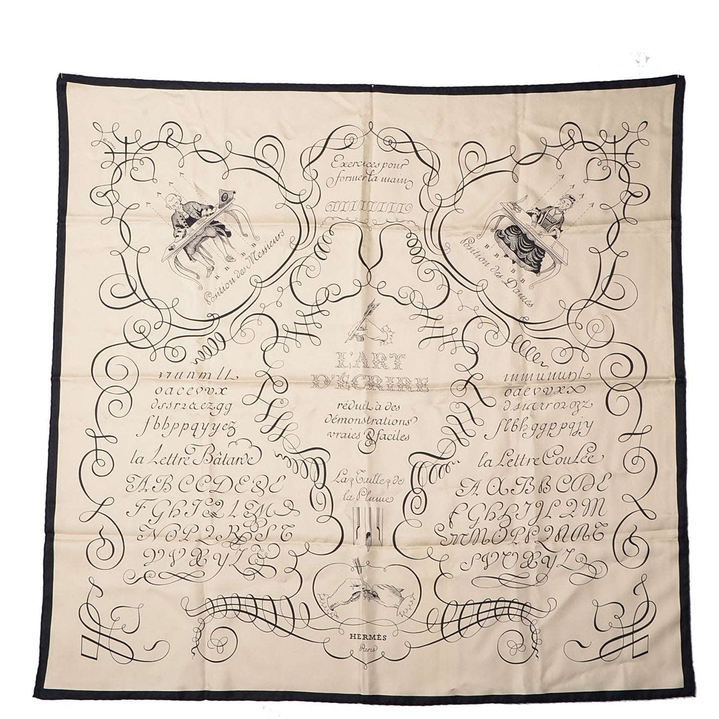 Silk L'Art D'Ecrire Scarf 90