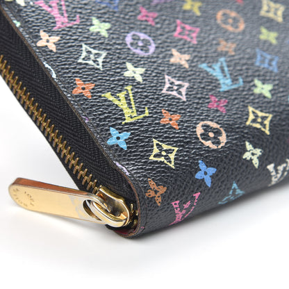 Louis Vuitton Monogram Multicolor Zippy Wallet Black Grenade 8 of 12